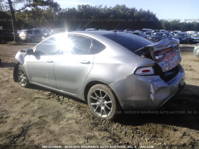 1C3CDFBB8FD205588 - 2015 DODGE DART SXT SILVER photo 3