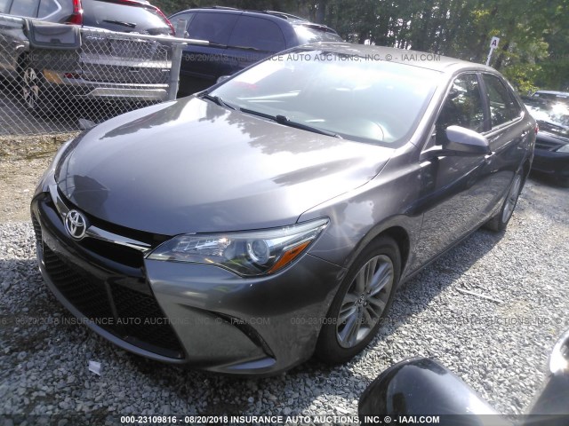 4T1BF1FK8GU172944 - 2016 TOYOTA CAMRY LE/XLE/SE/XSE GRAY photo 2