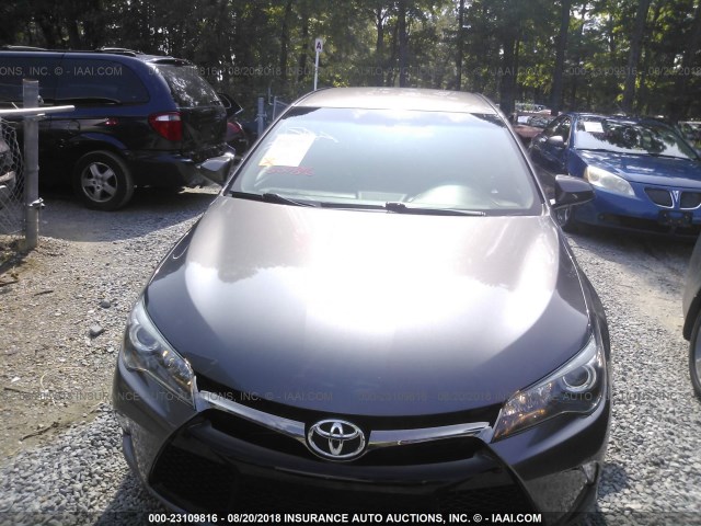 4T1BF1FK8GU172944 - 2016 TOYOTA CAMRY LE/XLE/SE/XSE GRAY photo 6