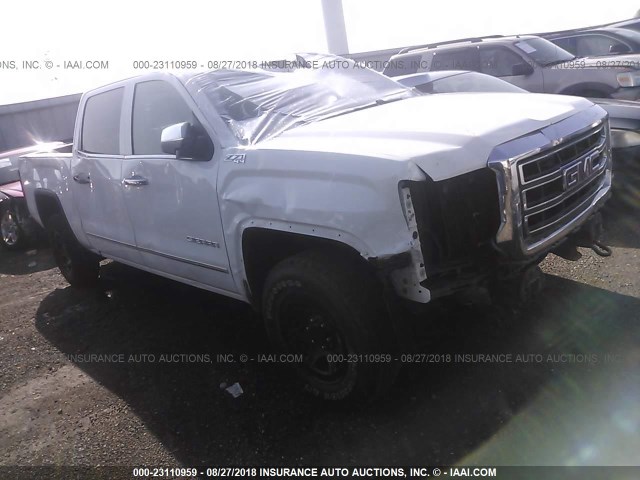 3GTU2VEC6FG167656 - 2015 GMC SIERRA K1500 SLT WHITE photo 1