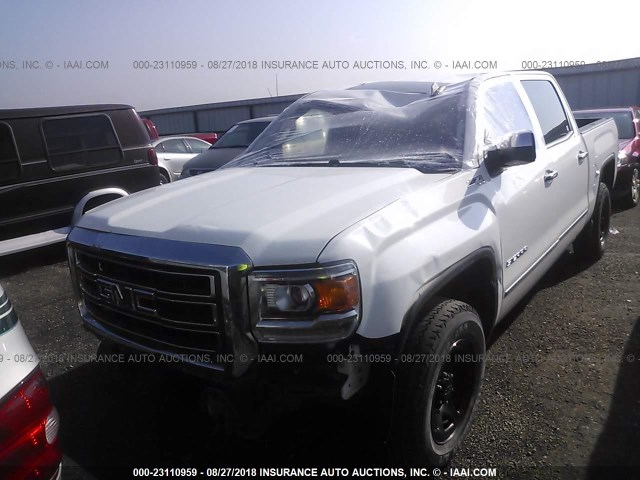 3GTU2VEC6FG167656 - 2015 GMC SIERRA K1500 SLT WHITE photo 6