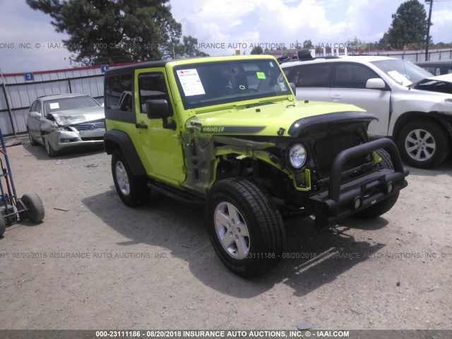 1C4AJWAG6GL339452 - 2016 JEEP WRANGLER SPORT GREEN photo 1