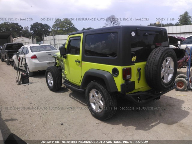 1C4AJWAG6GL339452 - 2016 JEEP WRANGLER SPORT GREEN photo 3