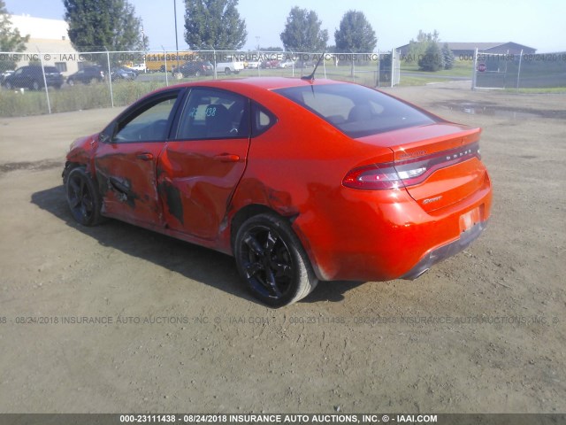 1C3CDFBB5FD242386 - 2015 DODGE DART SXT ORANGE photo 3