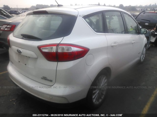 1FADP5BU0DL506688 - 2013 FORD C-MAX SEL WHITE photo 4