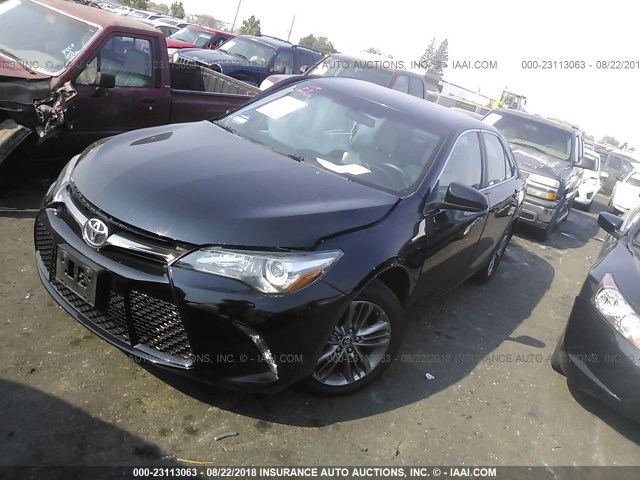 4T1BF1FK7GU177469 - 2016 TOYOTA CAMRY LE/XLE/SE/XSE BLACK photo 2