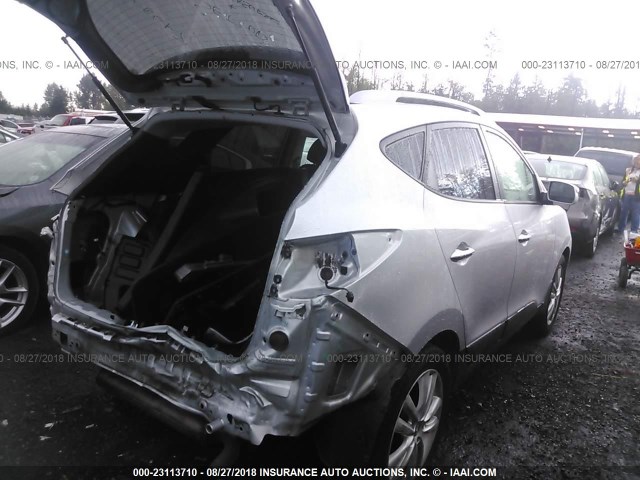 KM8JU3AC9BU297621 - 2011 HYUNDAI TUCSON GLS/LIMITED 银色 照片 4