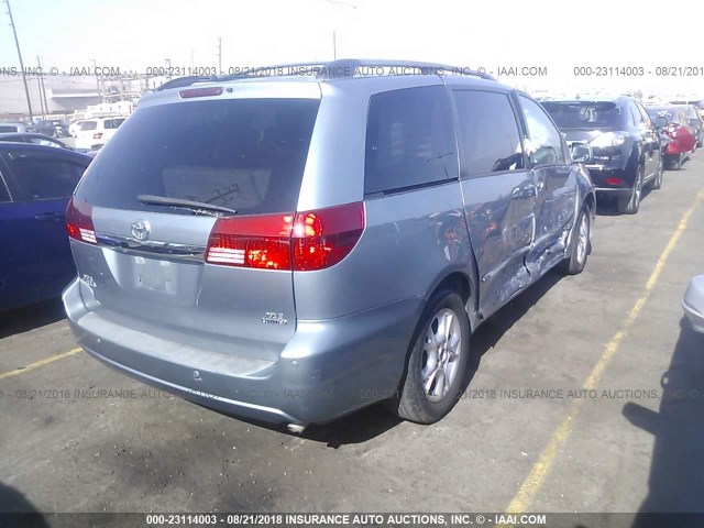 5TDZA22C45S327738 - 2005 TOYOTA SIENNA XLE/XLE LIMITED BLUE photo 4