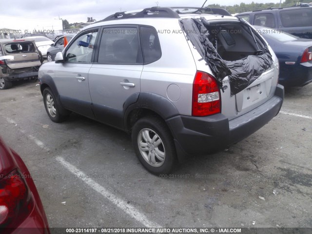 KM8JN12D87U637471 - 2007 HYUNDAI TUCSON SE/LIMITED SILVER photo 3