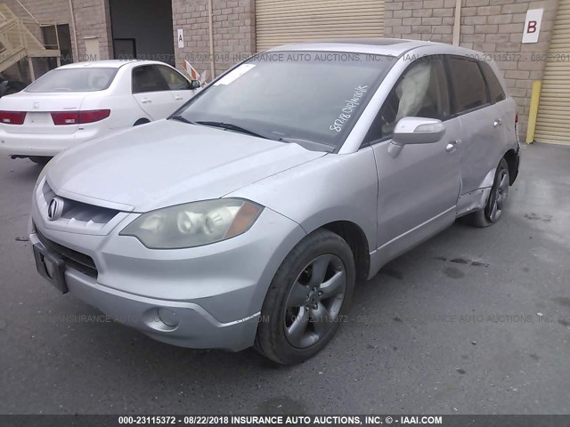 5J8TB18247A005470 - 2007 ACURA RDX SILVER photo 2