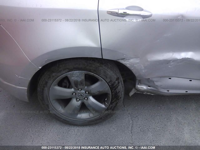 5J8TB18247A005470 - 2007 ACURA RDX SILVER photo 6