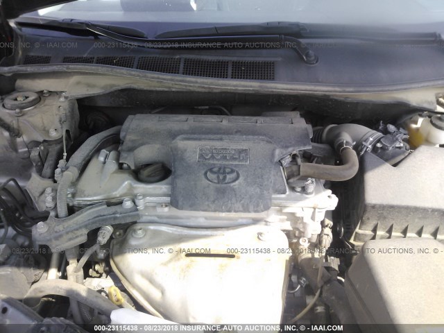 4T1BF1FK4GU542996 - 2016 TOYOTA CAMRY LE/XLE/SE/XSE GRAY photo 10