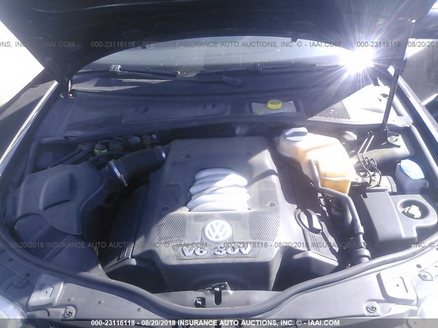 WVWRH63B13P393079 - 2003 VOLKSWAGEN PASSAT GLX 黑色 照片 10
