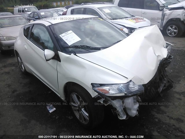 JHMZF1D49BS009617 - 2011 HONDA CR-Z WHITE photo 1