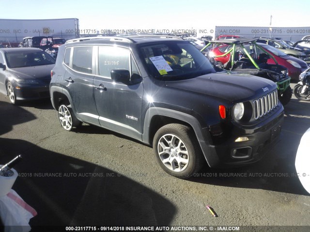 ZACCJBBT2GPE13216 - 2016 JEEP RENEGADE LATITUDE BLACK photo 1