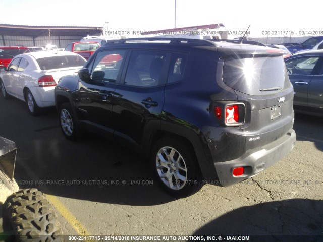 ZACCJBBT2GPE13216 - 2016 JEEP RENEGADE LATITUDE BLACK photo 3