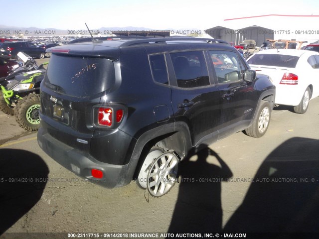 ZACCJBBT2GPE13216 - 2016 JEEP RENEGADE LATITUDE BLACK photo 4