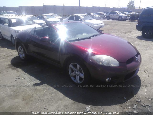 4A3AL25F07E049455 - 2007 MITSUBISHI ECLIPSE SPYDER GS RED photo 1