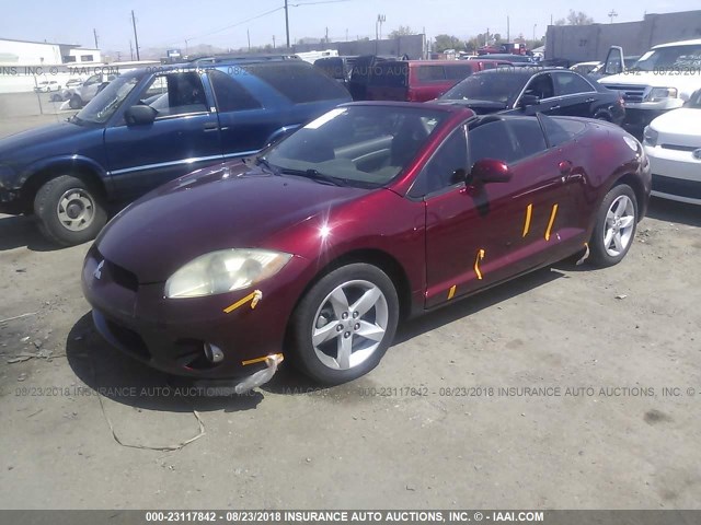 4A3AL25F07E049455 - 2007 MITSUBISHI ECLIPSE SPYDER GS RED photo 2