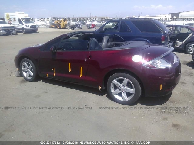 4A3AL25F07E049455 - 2007 MITSUBISHI ECLIPSE SPYDER GS RED photo 3