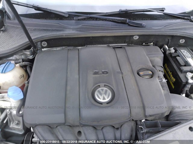 1VWAP7A36DC117858 - 2013 VOLKSWAGEN PASSAT S GRAY photo 10