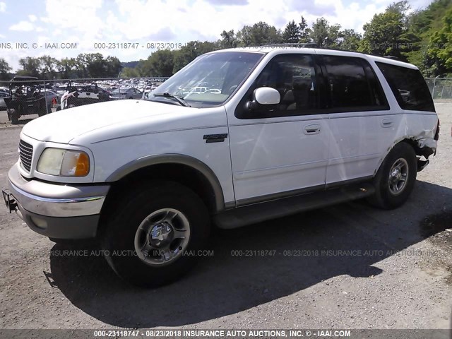 1FMPU18L32LA33868 - 2002 FORD EXPEDITION EDDIE BAUER WHITE photo 2