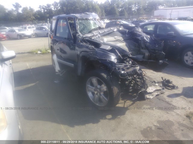 1C4PJLFK8CW107059 - 2012 JEEP LIBERTY BLACK photo 1