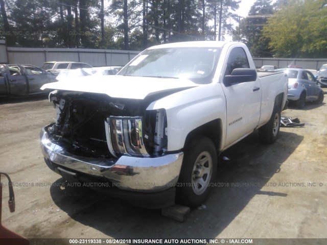 1GCNKNEC1HZ135625 - 2017 CHEVROLET SILVERADO K1500/K1500 LS WHITE photo 2