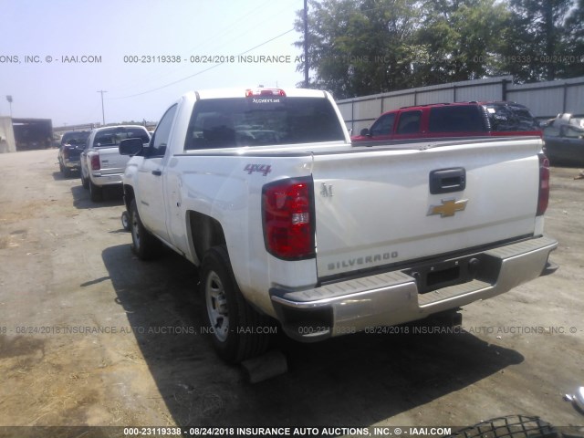 1GCNKNEC1HZ135625 - 2017 CHEVROLET SILVERADO K1500/K1500 LS WHITE photo 3