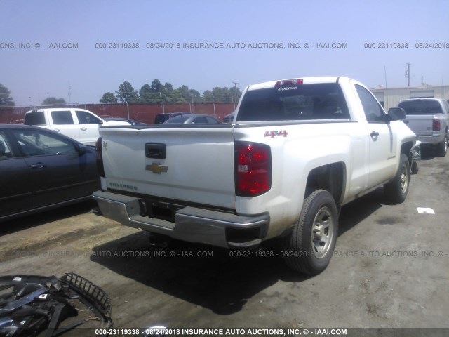 1GCNKNEC1HZ135625 - 2017 CHEVROLET SILVERADO K1500/K1500 LS WHITE photo 4