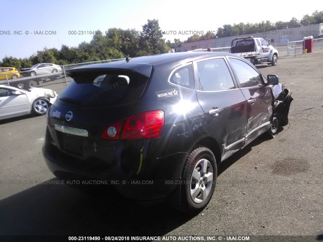 JN8AS5MT0CW600457 - 2012 NISSAN ROGUE S/SV BLACK photo 4