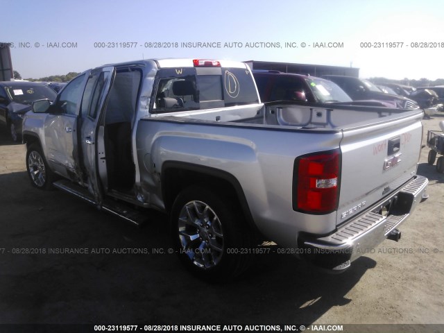 3GTU2VEC1EG108027 - 2014 GMC SIERRA K1500 SLT SILVER photo 3