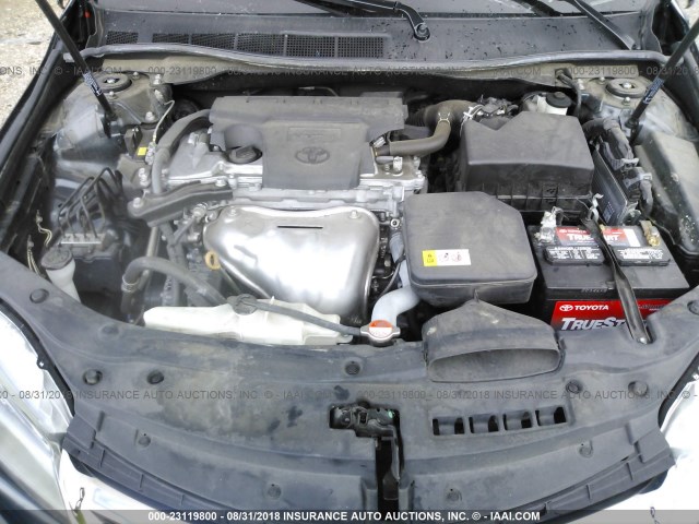 4T1BF1FK0GU264128 - 2016 TOYOTA CAMRY LE/XLE/SE/XSE BLACK photo 10