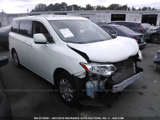 JN8AE2KP2C9040225 - 2012 NISSAN QUEST S/SV/SL/LE WHITE photo 1