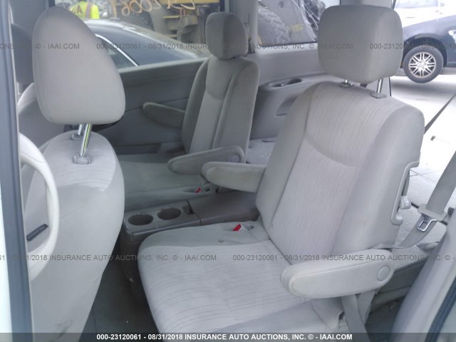 JN8AE2KP2C9040225 - 2012 NISSAN QUEST S/SV/SL/LE WHITE photo 8