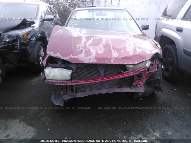 4S3BD4356W7205916 - 1998 SUBARU LEGACY L MAROON photo 6