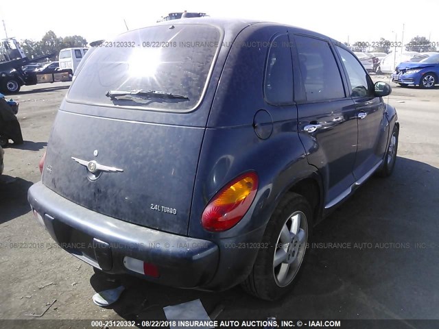 3C8FY68865T637645 - 2005 CHRYSLER PT CRUISER LIMITED BLUE photo 4