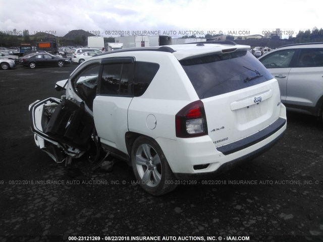 1C4NJDEB3ED852945 - 2014 JEEP COMPASS LATITUDE WHITE photo 3