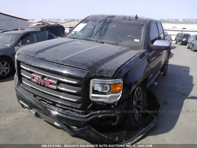 3GTU2VEJ5FG390897 - 2015 GMC SIERRA K1500 SLT BLACK photo 2