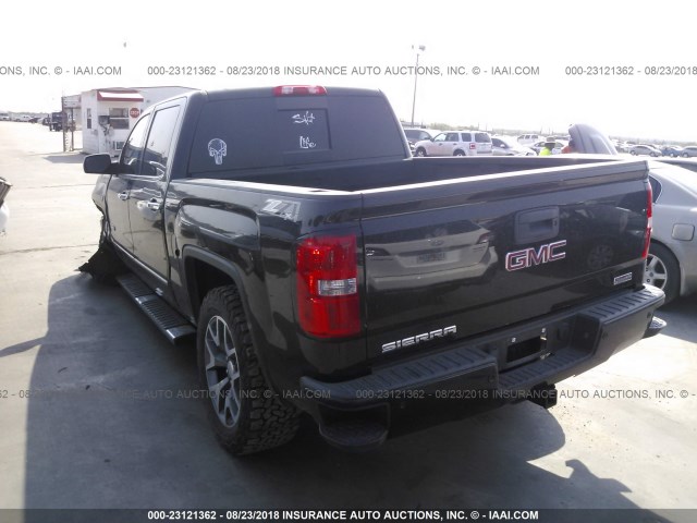 3GTU2VEJ5FG390897 - 2015 GMC SIERRA K1500 SLT BLACK photo 3