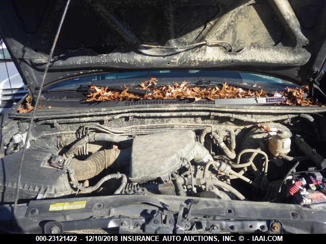 5TEUX4EN4AZ705975 - 2010 TOYOTA TACOMA ACCESS CAB ნაცრისფერი ფოტო 10