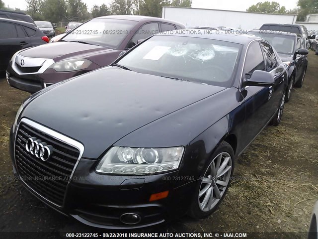 WAUDV94F39N052578 - 2009 AUDI A6 GRAY photo 2