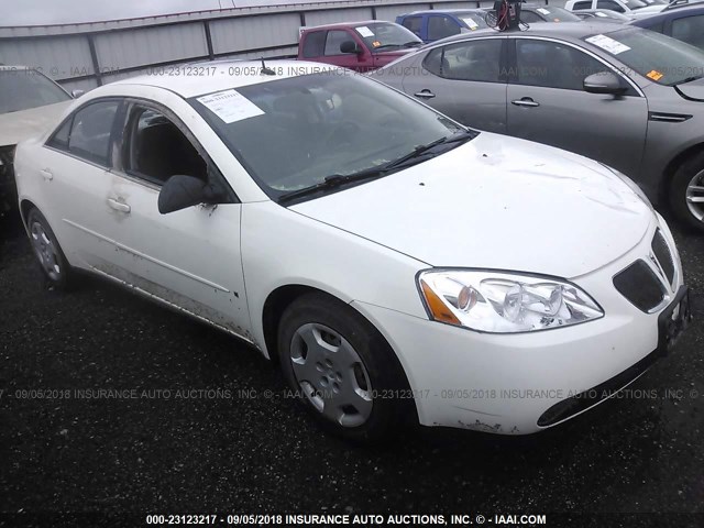 1G2ZF57B684148348 - 2008 PONTIAC G6 VALUE LEADER/BASE WHITE photo 1