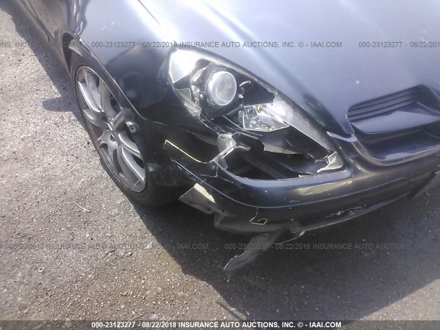 WDBWK56F26F110551 - 2006 MERCEDES-BENZ SLK 350 BLUE photo 6