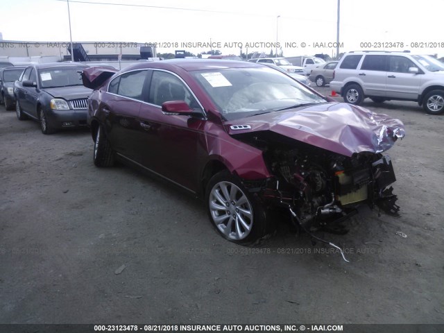1G4GB5G30EF102209 - 2014 BUICK LACROSSE RED photo 1