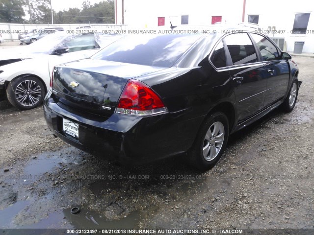 2G1WA5E36E1148505 - 2014 CHEVROLET IMPALA LIMITED LS BLACK photo 4