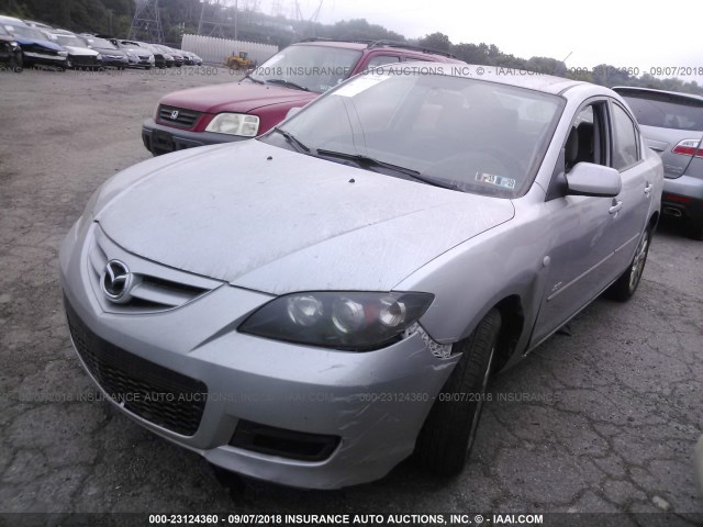 JM1BK324581783780 - 2008 MAZDA 3 S SILVER photo 2