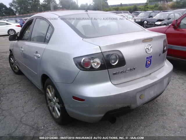 JM1BK324581783780 - 2008 MAZDA 3 S SILVER photo 3