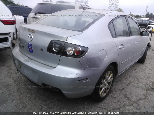 JM1BK324581783780 - 2008 MAZDA 3 S SILVER photo 4