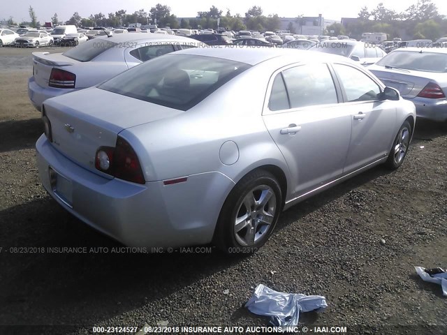 1G1ZH57B49F166710 - 2009 CHEVROLET MALIBU 1LT SILVER photo 4